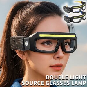 Multi-functional Glasses Light Light With Type-C Charging, Warning Headlamp, Compact And Portable, Touch-sensitive Headlamp