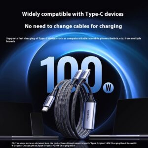 Fast Type-C Charging Cable 1.5 m - Durable Woven Design